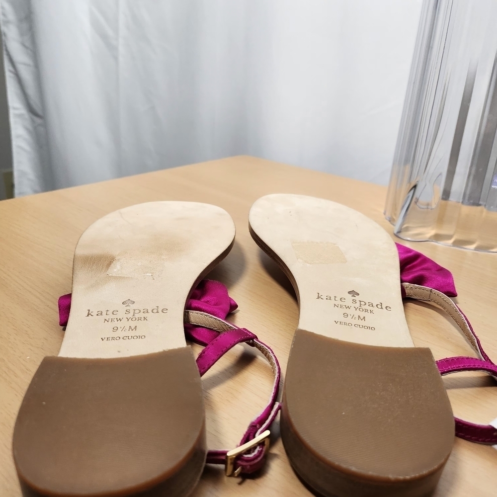 NWOB Kate Spade Pink Satin Bow Coquette Sandals US 9.5 - Picture 8 of 8
